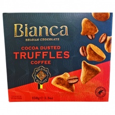 Цукерки трюфель Бельгійський шоколад Bianca з кавою 150 г