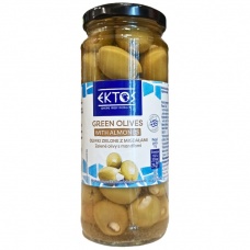 Зелені оливки Ektos фаршировані мигдалем 340 г