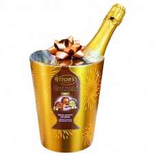 Подарочный набор Witors Golden Mix конфеты ассорти и бутылка игристого вина