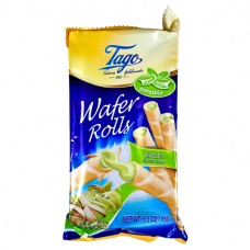 Вафельні трубочки Tago з кремом зі смаком фісташки 150 г