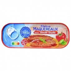 Філе скумбрії Les Doris у томатному соусі з базиліком 169 г