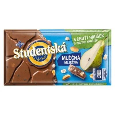 Шоколад Studentska молочний з грушею 180 г