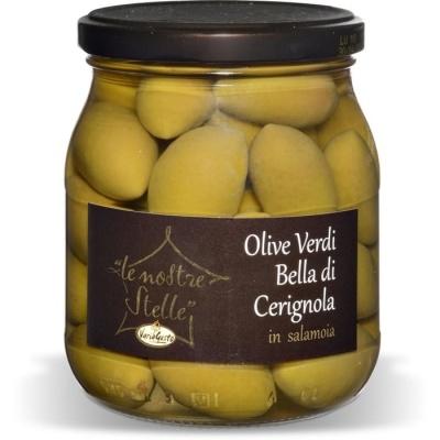 Оливки зелені Varia Gusto bella di cerignola 530г