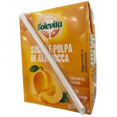 Сок Solevita со вкусом абрикоса 200мл