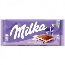 Шоколад Milka з молочною начинкою 100г