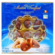 Шоколадні цукерки Maitre Truffout Feine Meeresfruchte з горіховою начинкою 250 г
