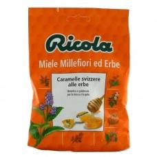 Карамельні цукерки Ricola з квітковим медом та травами без глютену 75г