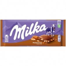Шоколад Milka з хрустиками та арахісом 90г