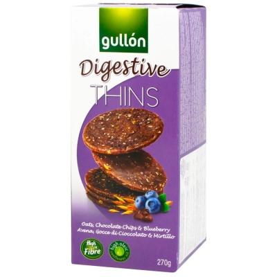 Печенье Gullon Digestive thins с черникой 270г