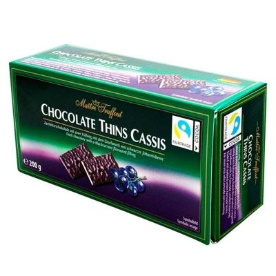 Шоколадные конфеты Maitre Truffout с черникой 200г