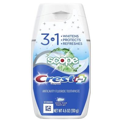 Crest Complete Plus Scope 3-в-1 відбілююча гелева зубна паста 130г