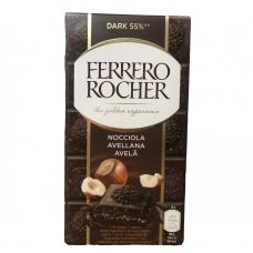 Шоколад Ferrero Rocher чорний з лісовим горіхом 90г