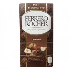 Шоколад Ferrero Rocher молочний з лісовим горіхом 90г