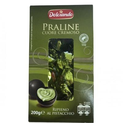 Цукерки Dolciando praline з фісташковою начинкою 200г