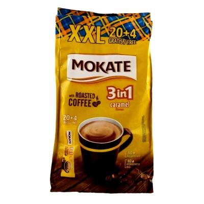 Кофейный напиток Mokate 3в1 карамель 24*17г 408г
