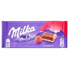 Шоколад Milka клубника 100г