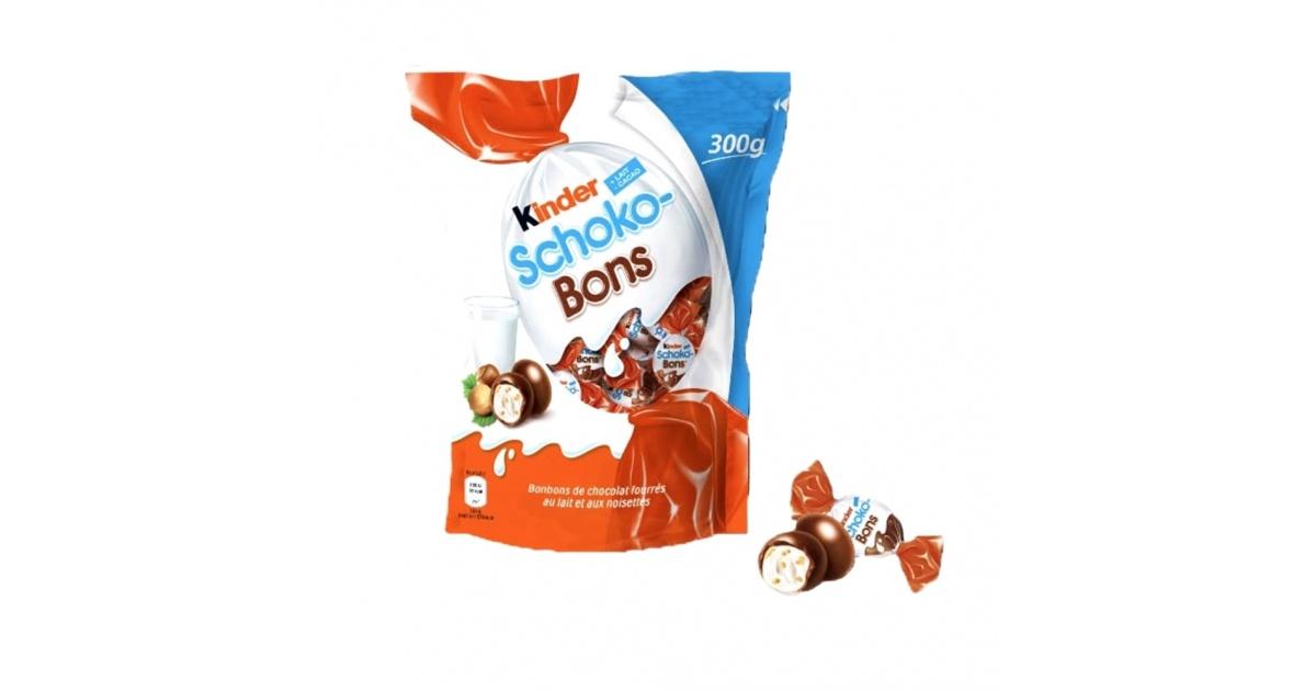 Schoko-Bons Bonbons de chocolat fourrés au lait et aux noisettes BIG PACK  300 g