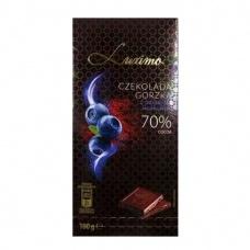 Шоколад Luximo 70% какао со вкусом черники 100г