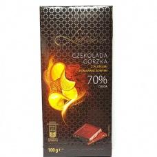 Шоколад Luximo 70% какао зі смаком апельсина 100г