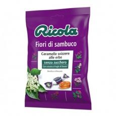 Леденцы Ricola с цветами бузины и травами стева без сахара 70г