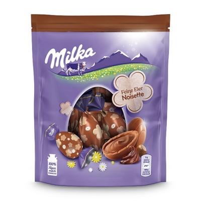 Шоколадные яйца Milka с орехом 90г