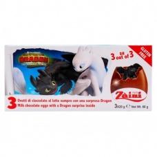 Шоколадні яйця з іграшками для хлопчиків Zaini 20г