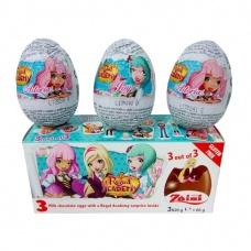 Шоколадні яйця з іграшками для дівчаток Zaini 20г