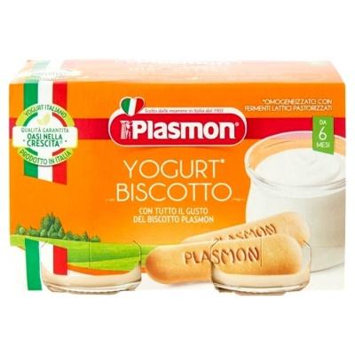 Дитяче пюре Plasmon печиво та йогурт від 6 місяців 120г