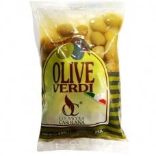 Оливки Casolana olive verdi зелені із кісточкою 420г