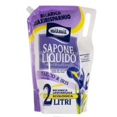 Жидкое мыло Milmil Sapone Liquido talco & iris 2 л