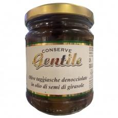 Оливки Gentile без косточек в подсолнечном масле 195 г