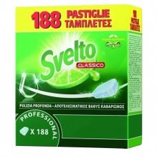 Таблетки для посудомийних машин Svelto Classico 188 шт
