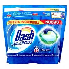 Капсули для прання Dash Classico 62 шт