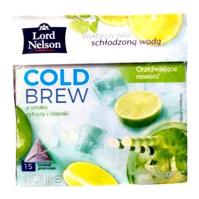 Чай холодний Lord Nelson зі смаком лимона та лайма 37,5г