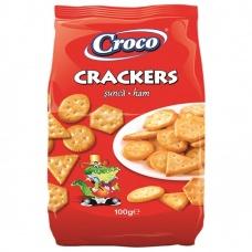 Крекер Croco crackers з смаком шинки 100 г