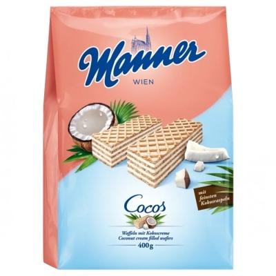 Вафли Manner с кокосом 400г