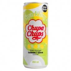 Напій газований Chupa Chups лимон та лайм без цукру 250мл