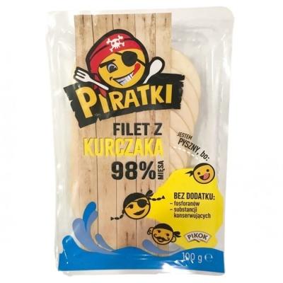 Нарізка ковбаси Piratki filet z kurczaka 100 г