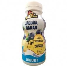 Питьевой йогурт Piratki jagoda & banan 200 г