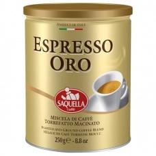Кава мелена Saquella caffe espresso oro 250 г
