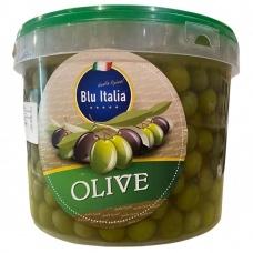 Оливки зеленые Blu Italia в ведре 5 кг