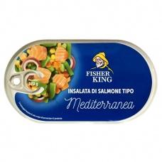 Середземноморський салат з лососем Fisher King 170г