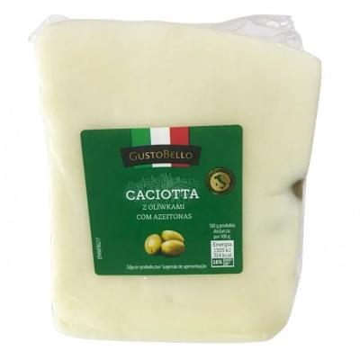 Сыр GustoBello Caciotta с оливками 1кг