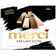 Ассорти Merci из белого и черного шоколада 250г
