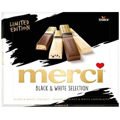 Асорті Merci з білого та чорного шоколаду 250г
