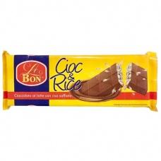 Шоколад молочний Le Bon cioc & rice 150 г