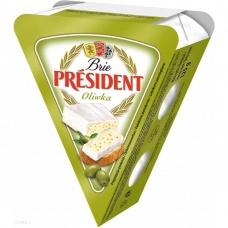 Сыр President Brie с оливками 125г