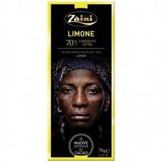 Шоколад чорний Zaini Limone 70% 75г