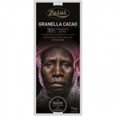 Шоколад чорний Zaini Granella Cacao 70% 75г