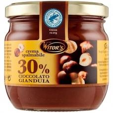 Шоколадна паста Witors 30% cioccolato Gianduia з фундуком 360г
